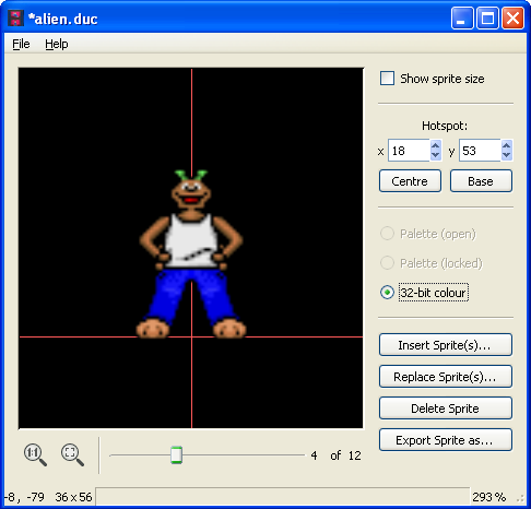 SLUDGE Sprite Bank Editor for Windows screenshot